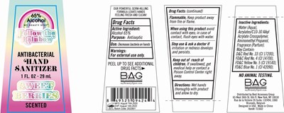 follow the rianbow antibacterial hand sanitizer sweet berries scented 29 ml 65 vv.jpg label image - follow the rianbow antibacterial hand sanitizer sweet berries scented 29 ml 65 vv